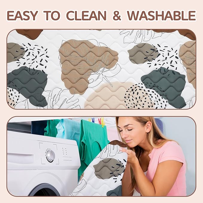 Baby Play Mat - Thicken 71x59 Inch Soft Foam Crawling Mat for Playpen & Floor, Non-Slip Waterproof Activity Playmats for Infants & Toddlers, Portable Foldable & Machine Washable, Boho Design-CubbioJoy