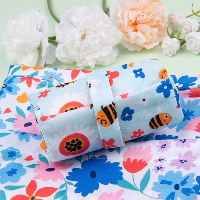 ALVABABY 2pcs Cloth Diaper Wet Dry Bags Waterproof Reusable with Two Zippered Pockets Travel Beach Pool Daycare Soiled Baby Items Yoga Gym Bag for Swimsuits or Wet Clothes LX-YX8688-CubbioJoy