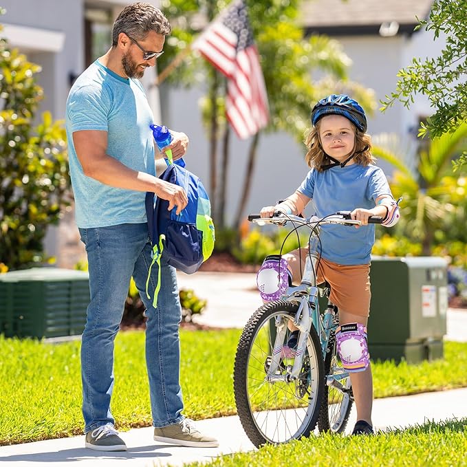 BOSONER Kids/Youth Knee Pad Elbow Pads for Roller Skates Cycling BMX Bike Skateboard Inline Rollerblading, Skating Skatings Scooter Riding Sports-CubbioJoy