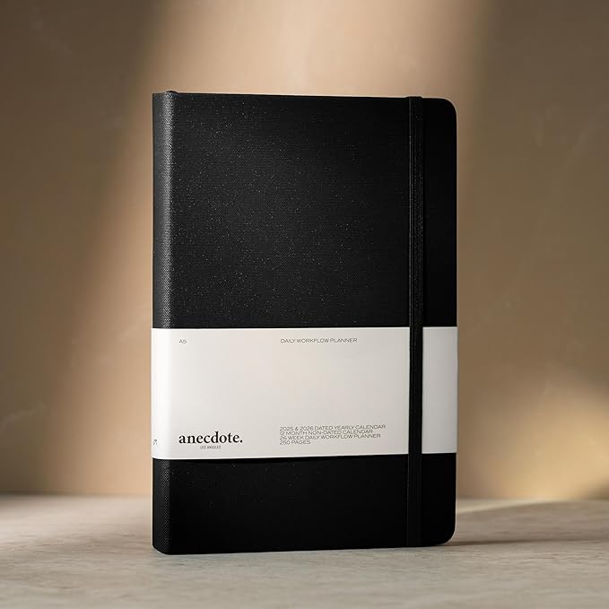 Anecdote 2026 Planner: A Monthly, Weekly & Daily Planner 2026 for Planning Your Success - A5 Size Hardcover Start Anytime and Achieve your Goals - Black-CubbioJoy