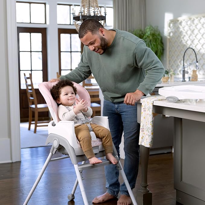 Ingenuity Trio Foldaway 6-in-1 Baby High Chair, 6 Ways to Use, Toddler Chair, Foldable Legs, 6M-5Y-CubbioJoy