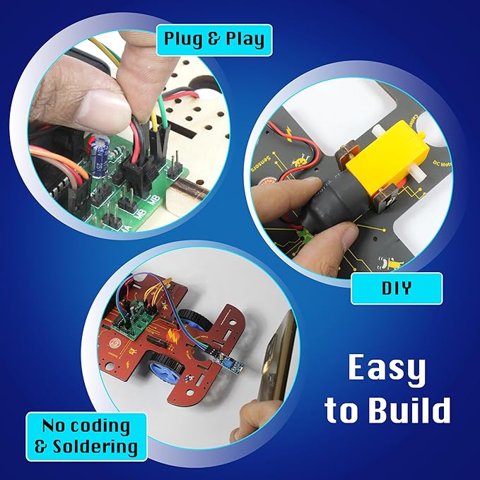 Butterfly EduFields 10-in-1 STEM Robotics Kit for Kids Ages 8-14 | Electronics & Engineering Science Kit with Circuit Board Projects | Educational Robot Building Kit-CubbioJoy