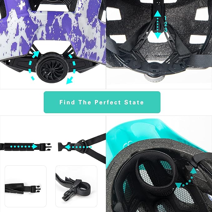 Kids Bike Helmet, SIFVO Kids Helmet 8+ Boys and Girls Bike Helmet with Cool Visor, Bike Helmets for Kids, Youth Bike Helmet Kids Mountain Bike Helmet Lightweight and Sturdy【55-58cm】-CubbioJoy