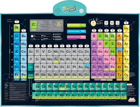 Best Learning i-Poster My Periodic Table - Interactive Educational Talking Toy to Learn Elements for Kids Ages 5 to 12 Years Old | Boys and Girls Birthday Present-CubbioJoy