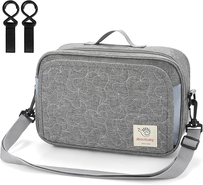 Accmor Stroller Organizer, Universal Stroller Organizer with Insulated Cup Holder Pocket, Dual Purpose Large Capacity Stroller Bag Caddy, Stroller Accessories Fits for Uppababy, Doona, Nuna Strollers-CubbioJoy