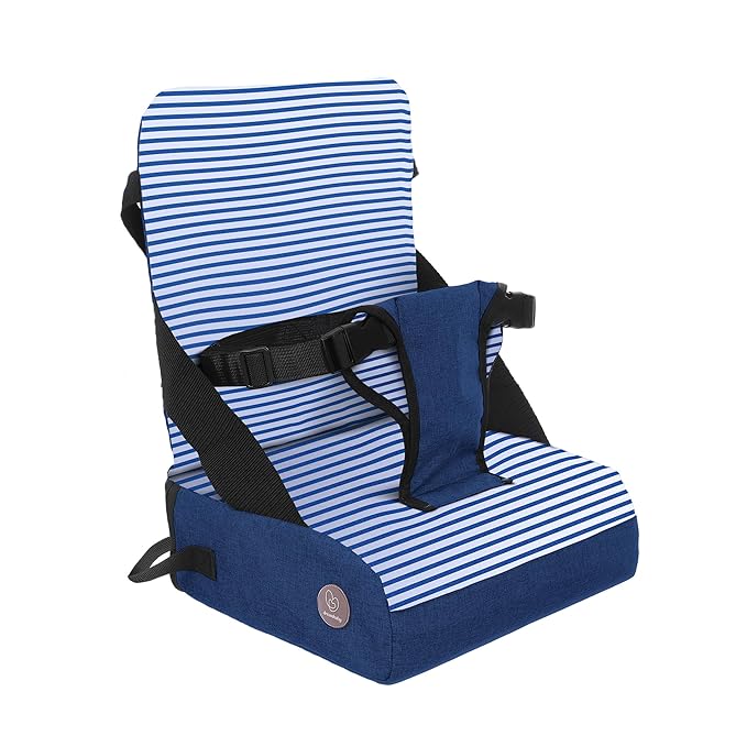 Dreambaby Grab ‘N Go Travel Booster Seat – Portable Toddler High Chair for Dining (6M-5Y) with Storage & Shoulder Strap-CubbioJoy