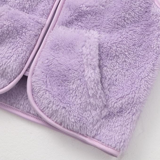 Baby Boys Girls Fleece Vest Zip Up Cute Bear Jackets Fuzzy Fall Winter Warm Clothes Newborn Outwear for Toddler Infant-CubbioJoy