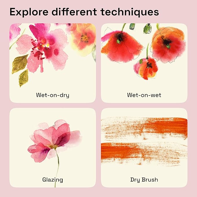 ARTISTRO Professional Watercolor Paint Set for Adults - 12 Pigment-Rich Colors, XL Pans, ASTM-I Lightfastness, High Tinting Strength Watercolor Set for Professionals made by professionals-CubbioJoy