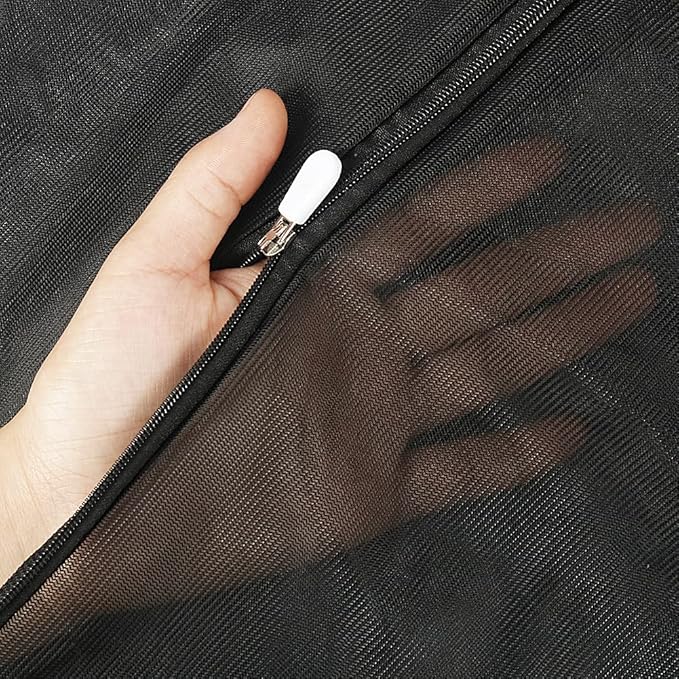 2Pcs Extra Large Mesh Laundry Bags for Washing Machine - Ideal for Delicates, Blankets, Sheets, Bedding, Toys, Pet Items - Zippered Mesh Bags for Travel, Storage, Dorms, Home (43 x 35 Inches)-CubbioJoy