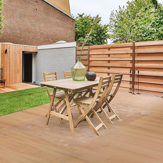 Clear Area Mat for Hard Floors, 3'X5' No Slip Vinyl Chair Rug for Under Dining Table, Pebble Patterned Waterproof Rug Protector Floor Mat for High Traffic Areas, Pet Litter Mat-CubbioJoy