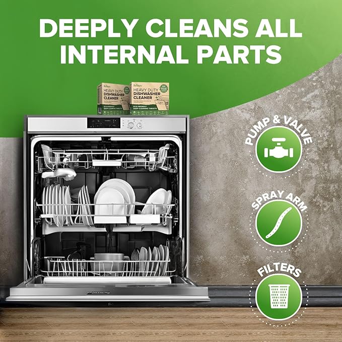 Dishwasher Cleaner + Washing Machine Cleaner Bundle - Heavy Duty Appliance Deep Cleaning, Descaling and Deodorizing.-CubbioJoy