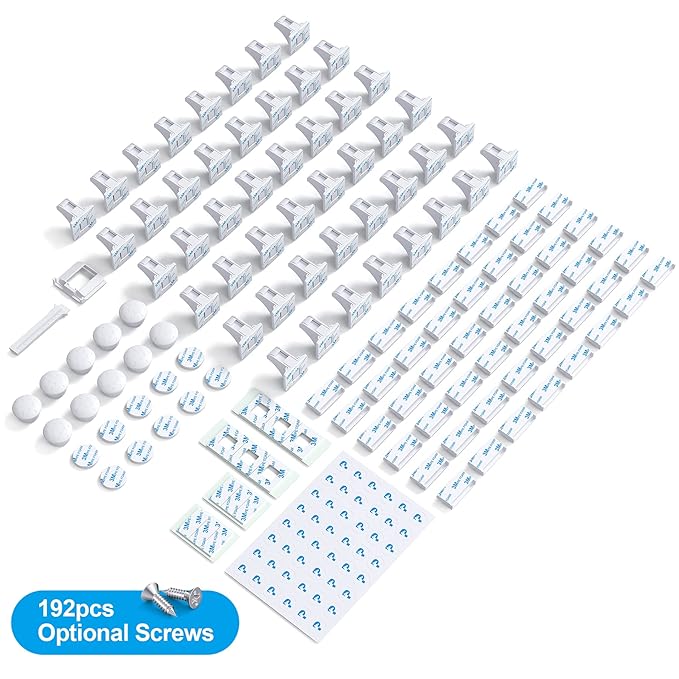 Cabinet Locks for Babies（48Locks+10Keys) Magnetic Child Locks for Cabinets Baby Proofing Cabinets-HelloPony-CubbioJoy