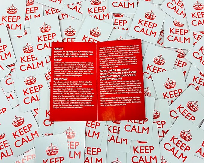 Keep Calm - Hilarious Party Game for Friends and Family - Ideal for Game Night - Ages 17+, 3-8 Players-CubbioJoy
