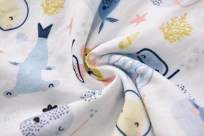 Baby Sleep Sack 1-2 T Baby Wearable Blanket 100% Organic Cotton 0.5 TOG Muslin Toddler Sleeping Sacks 2- Way Zipper Warm 12-24 Months-CubbioJoy
