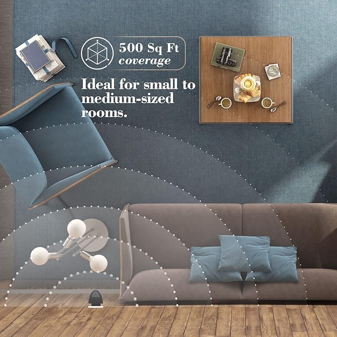 AromaPlan Authentic Plug in Waterless Diffuser - Up to 500 Sq. FT Coverage - Nanotechnology Plug in Oil Diffuser for Essential Oils -for Home and Office - Wall Silent & Waterless Oil Diffuser (Black)-CubbioJoy