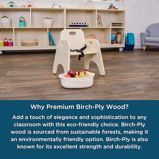 Children’s Factory Toddler Chair with Strap, Baby Activity Seat, Toddler Feeding Chair, 9" H Seat-CubbioJoy