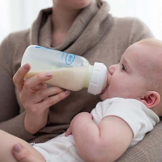 Dr. Brown's Natural Flow Anti-Colic Options+Wide-Neck Baby Bottle,9 oz/270 mL,Level 1 Nipple,1-Pack,0m+-CubbioJoy