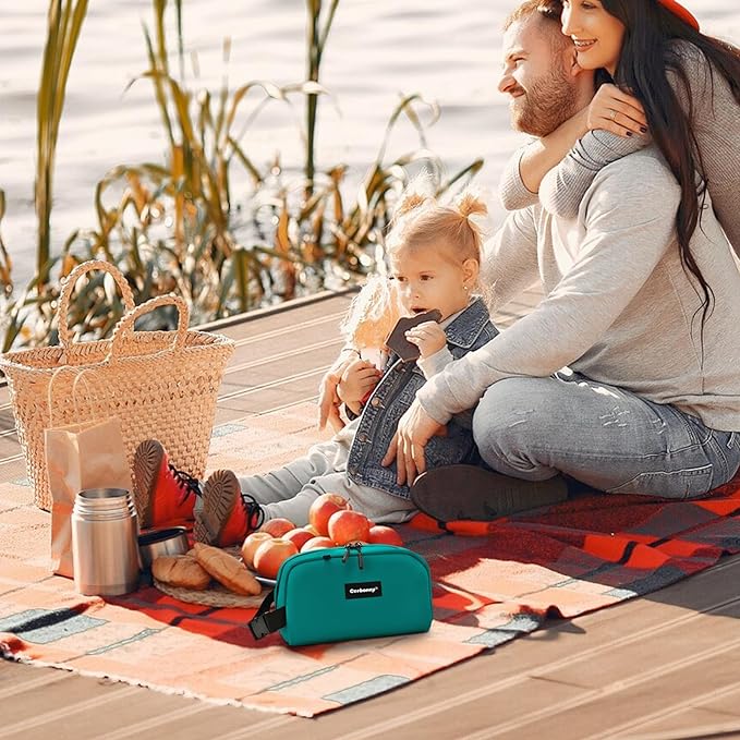 Cerbonny Small Cooler Bag Freezable Lunch Bag for Work School Travel, Leak-proof, Insulated, Waterproof, Portable, 3.5L, Iron Blue-2-CubbioJoy