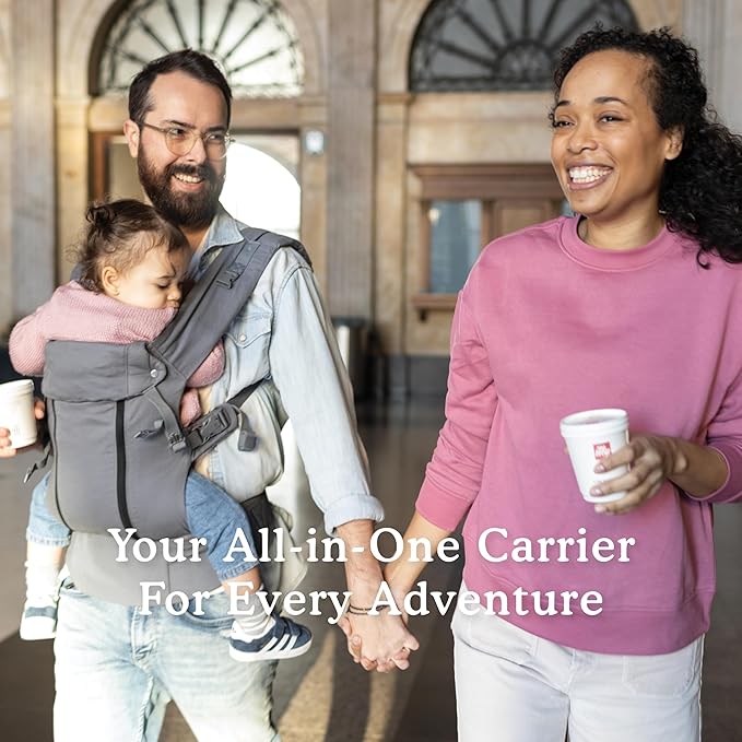 Beco 8 Hybrid Baby Carrier from Newborn to Toddler (7-45lbs) - All in One Mesh Front and Hip Carrier Backpack with Adjustable Seat - Cooling, Ergonomic and Comfortable - Dark Grey-CubbioJoy