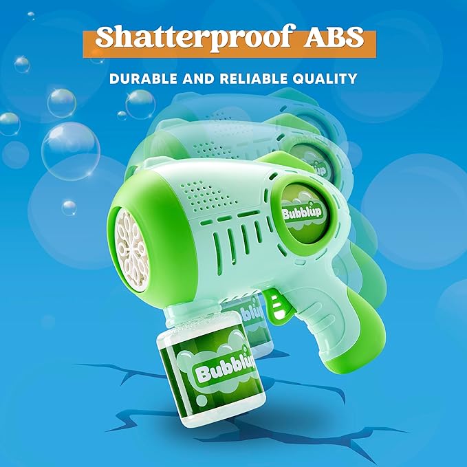 JOYIN 2 Kids Bubble Guns with 4 Bottles Solution, Automatic Bubble Machine Gun with 8 Holes for Kids, Adults, Summer Toys, Easter Basket Stuffers, Birthday Gift, Party Favors-CubbioJoy