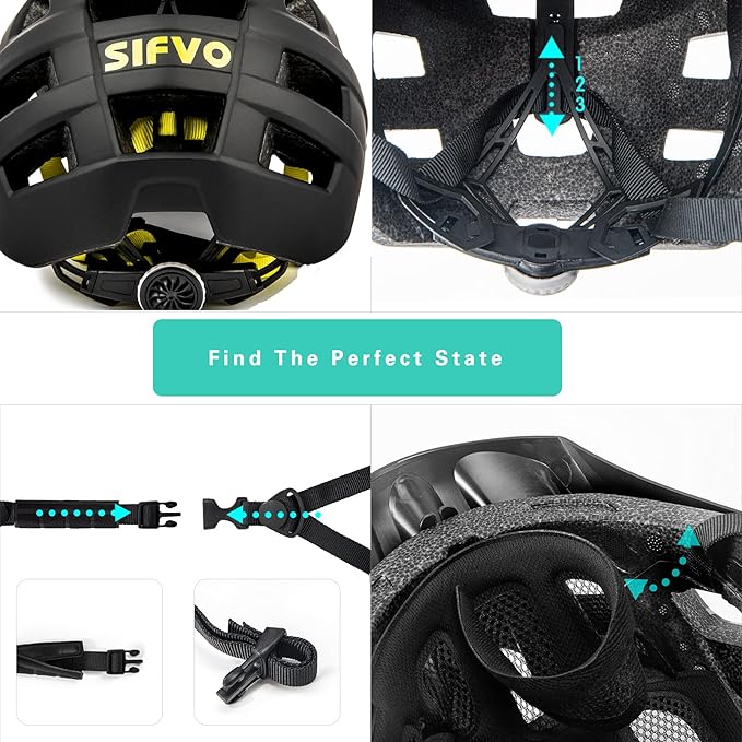 Kids Bike Helmet, SIFVO Kids Helmet 8+ Boys and Girls Bike Helmet with Cool Visor, Bike Helmets for Kids, Youth Bike Helmet Kids Mountain Bike Helmet Lightweight and Sturdy【55-58cm】-CubbioJoy