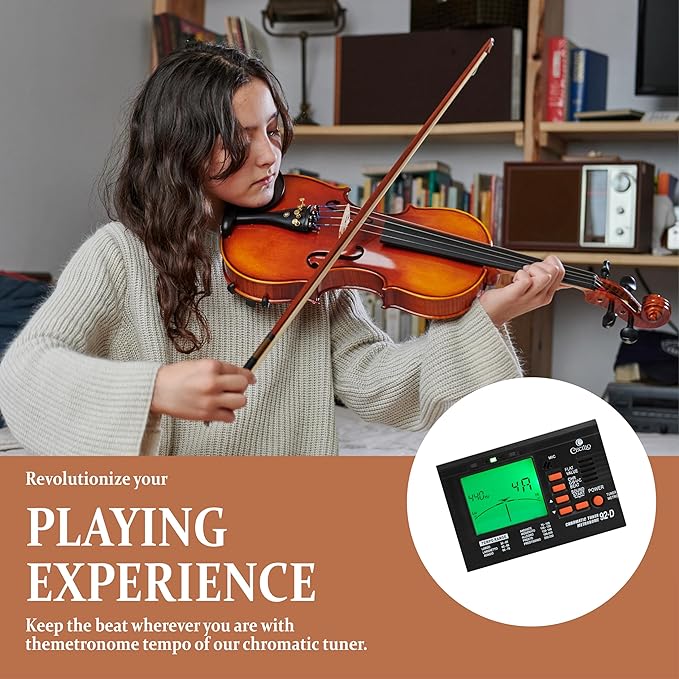 Cecilio 1/2 Violin Solidwood Violin with Hard Case, Bow, Rosin, Tuner, Shoulder Rest & Lesson Book – Ideal for Beginners-CubbioJoy