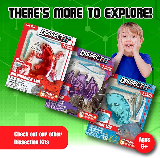 Dissect-It Kit for Kids, Simulated Synthetic Lab Dissection Toy, Frog Super Lab STEM Toys for Animal Science, Biology, and Anatomy-CubbioJoy