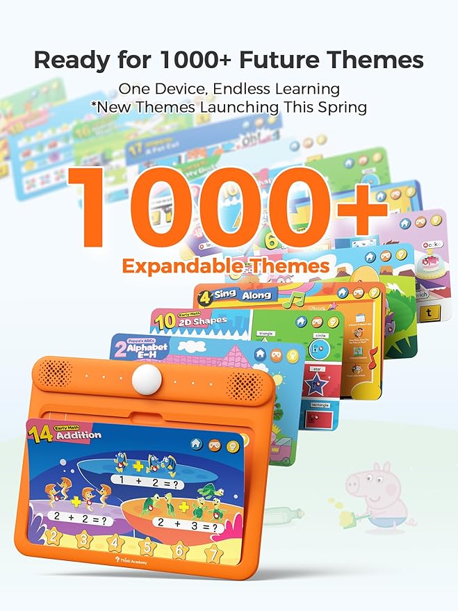 Interactive Electronic Learning Pad - Learn-to-Read System with 70 Sound Pages, Card-Insert for Alphabet, Words, Numbers, Music, Learning Activities for Kids 3-5 Years Old-CubbioJoy