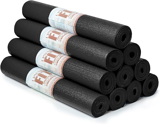 10 Pack Economy Yoga Mat, 68" x 24" Non Slip Exercise Mat, 3mm Thick Gym Mat, Bulk Non Toxic Yoga Mats for Home Workout and Studios-CubbioJoy