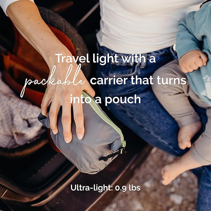 Boba Air Ultra-Lightweight Baby Carrier and Toddler Backpack - Baby Hiking Carrier 3 Months (15-45lbs) - Toddler Backpack and Baby Carrier (Grey)-CubbioJoy