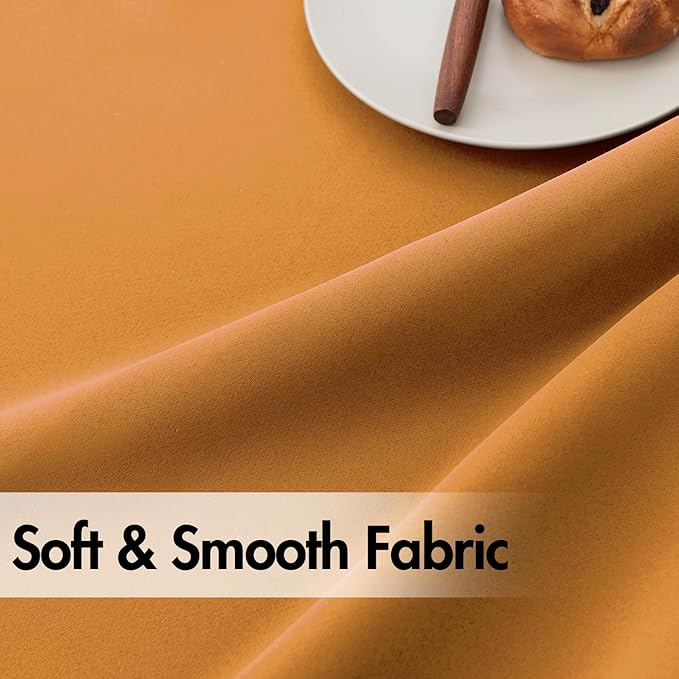 ANRODUO Back Tab Blackout Curtains for Bedroom Living Room, Rod Pocket Pinch Pleated Thermal Insulated Room Darkening Curtains 72 Inches Long 2 Panels, Mustard Yellow, 42 x 72 Inch-CubbioJoy