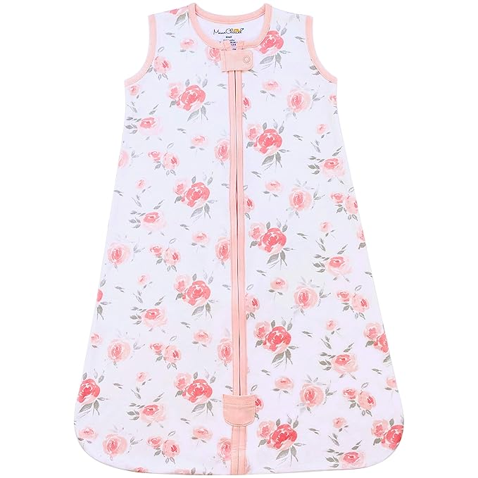 Baby Sleep Sack 1.0 TOG, Organic Cotton Baby Wearable Blanket with Two-Way Zipper, Swaddle Transition Baby Sleeping Bag, All-Season Sleep Sack for Newborn Infant Toddler Boy Girl, 0-6 Months, 1-Pack-CubbioJoy