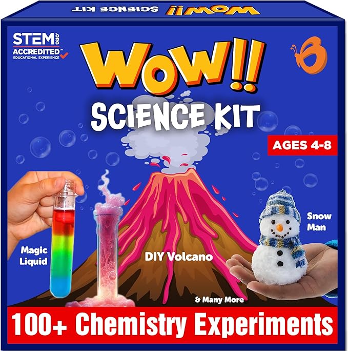 Butterfly EduFields 100+ Science Kits for Kids Age 4-8 | Science Kit Gifts for 6 Year Old Boys & Girls | Science Experiments for Kids 6-8 | Science Kits Age 4-8 | Cool 7 Year Old Gifts-CubbioJoy
