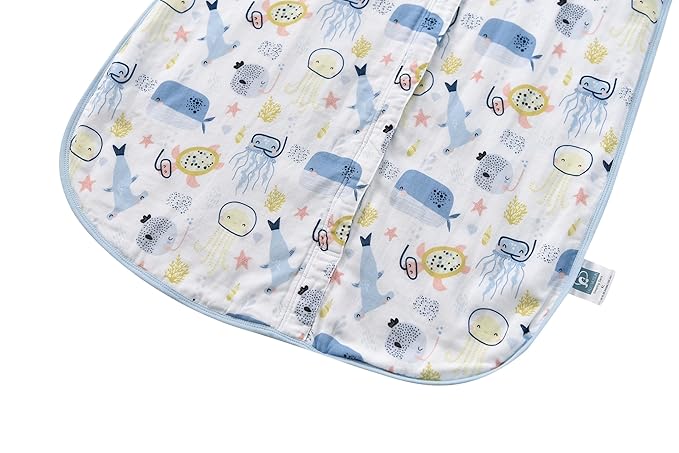 Baby Sleep Sack 1-2 T Baby Wearable Blanket 100% Organic Cotton 0.5 TOG Muslin Toddler Sleeping Sacks 2- Way Zipper Warm 12-24 Months-CubbioJoy