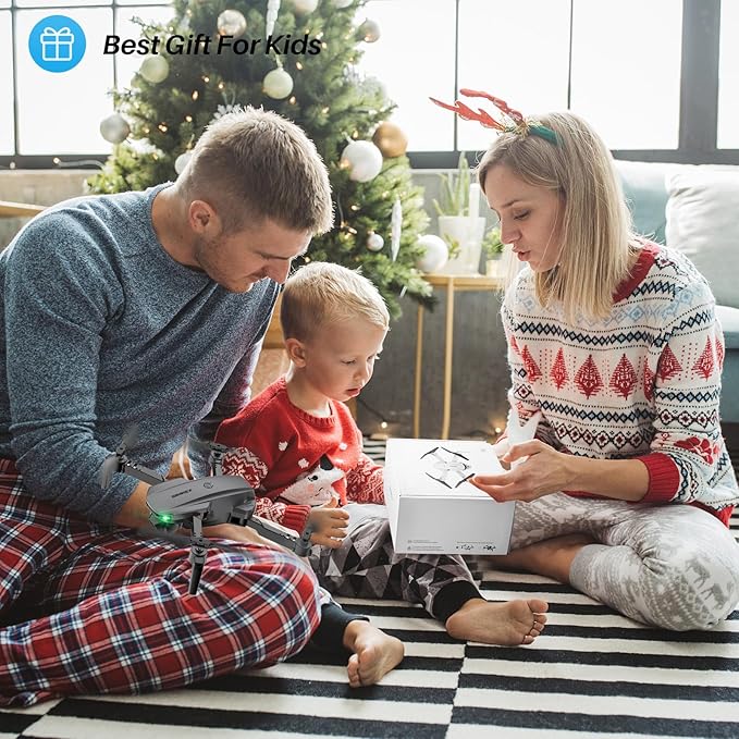 Drone With Camera 1080P for Kids And Adults, RC Quadcopter with Altitude Hold, Mini Drone With One Key Start, Waypoint Fly, Headless Mode, 3D Flip, 3 Speeds, Remote Control Drone for Beginners-CubbioJoy