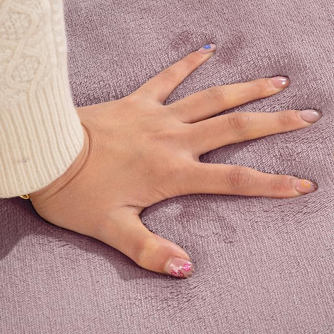 BALAPET Thick Memory Foam 50x50 Play Mat for Playpen, Super Soft Velvet Portable Baby Playpen Mat for Kids Toddler Crawling and Play, Non-Slip Bottom Playmat, Pink-CubbioJoy