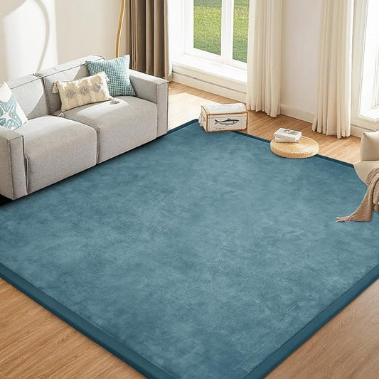 Baby Play Mat 1.2" Thick Memory Foam Nursery Rug Area Rug, 9’2” X 6’7” Yoga Mat Playmat Crawling Mat for Baby,Toddlers, Infants, Kids,Floor Mat Tatami Mat for Living Room with Non-Slip(Green)-CubbioJoy