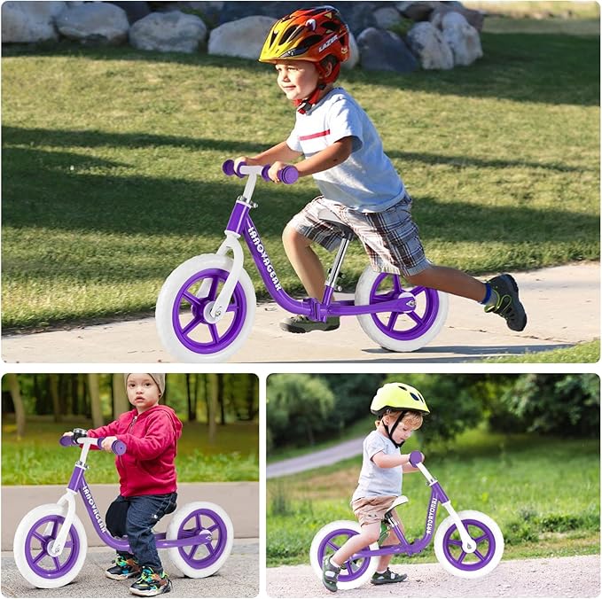 Balance Bike for Toddlers Ages 1.5–5 – No-Pedal Training Bike with Adjustable Seat & Handlebar, Lightweight Frame, Easy Assembly for Boys & Girls-CubbioJoy