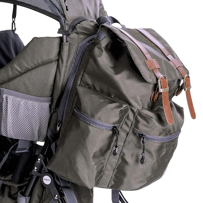 ClevrPlus Urban Explorer Child Carrier Hiking Baby Backpack, Olive Green-CubbioJoy