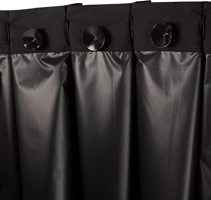 Amazon Basics Portable Blackout Curtain Shade with Suction Cups, 50" W x 78"L, 1-Pack, Black-CubbioJoy