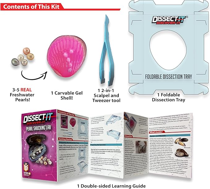 Dissect-It Discover-It Simulated Synthetic Lab Dissection STEM Toy, Complete Set of 4 Kits, Kids’ Home Learning Science Projects, Great for Young Scientists!-CubbioJoy