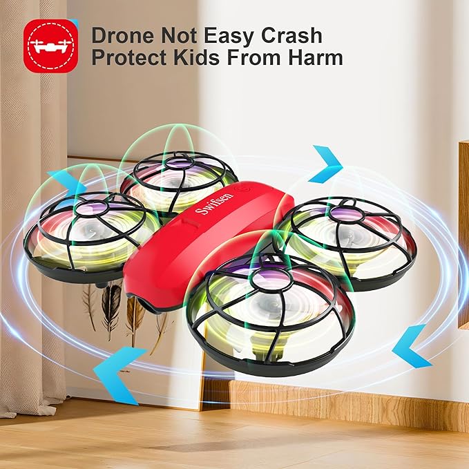Drone with Camera for Kids and Beginner,Birthday Gift Toy for Boys and Girl,Indoor Quadcopter Plane for Boy,Small Helicopter with Auto Hovering, 3D Flips, Headless Mode,2 Batteries-CubbioJoy