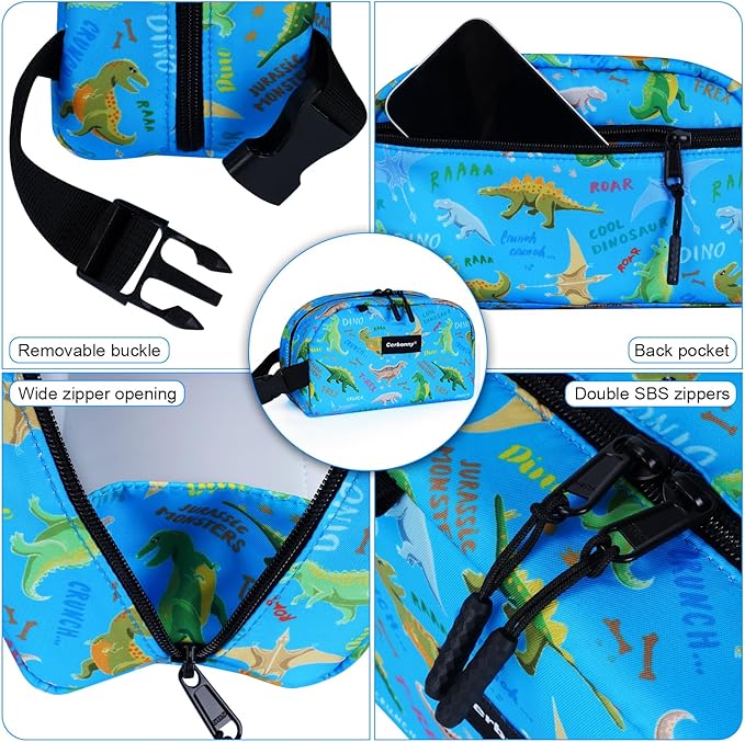 Blue Planet Dinosaur Freezable Cooler Bag - Mini Insulated Lunch Bag for Kids/Adults, Fit for Yogurt, Suit for 3+-CubbioJoy