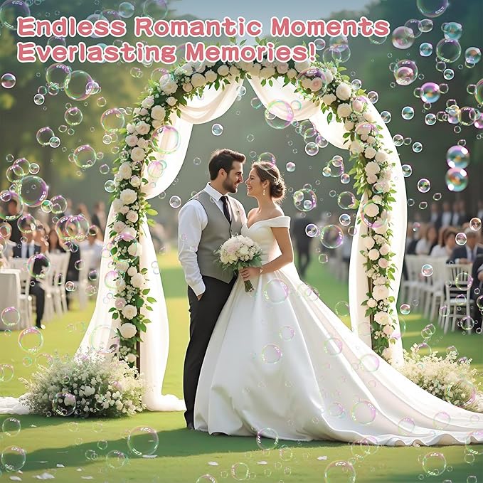 Bubble Machine Gun Kids Toys, Bubble Gun with Colorful Lights and Thousands Bubbles, Outdoor Toy Birthday Party Halloween Favors for Boys Girls Age 3 4 5 6 7 8 9 10 11 12 Years Old-CubbioJoy