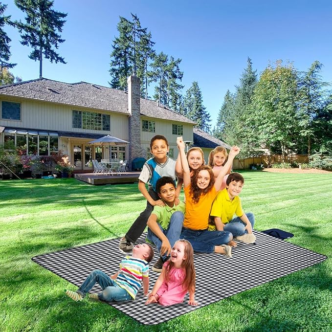 Beach Blanket Extra Large Picnic Mat Sand Free Waterproof Camping Blanket Easy Fold Carry Portable Travel Blanket Play Mat for Outdoor Indoor Hiking Festival BBQ Park Grass Lawn-CubbioJoy