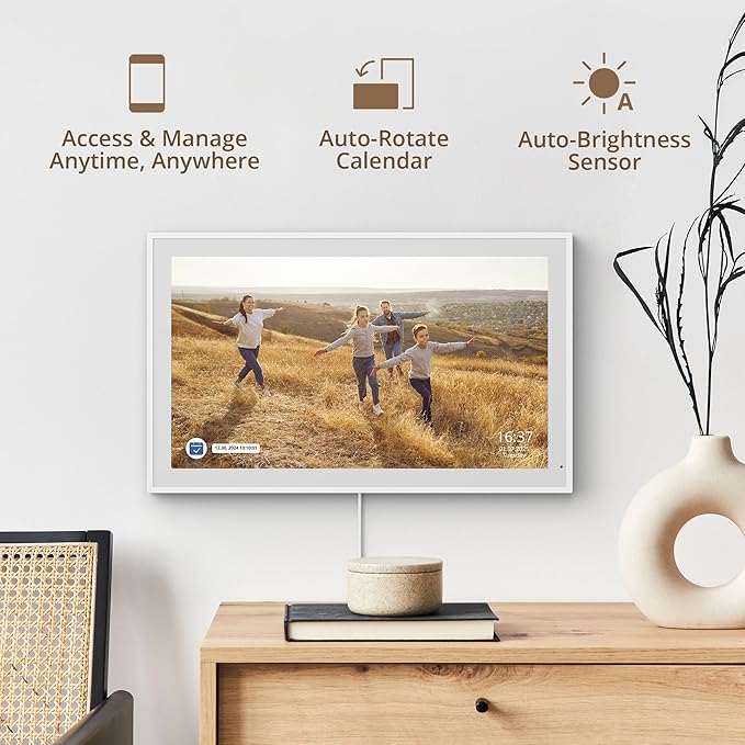 Dragon Touch 21.5" Digital Calendar Chore Chart – 1080P Full HD Interactive Touchscreen, Smart Family Planner, Hearth Display Digital Calendar Wall & Desk Mountable for Seamless Scheduling-CubbioJoy