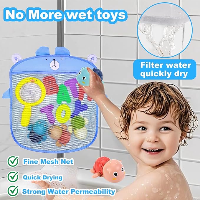 Bath Toys Kids Age 1-3 - Foam Bath Letters And Numbers Abc Alphabet Learning Toys Bathtub Toys Toddlers 2-4 Water Pool Shower Tub Toy Babies Infant 6-9-12-18-24 Months Gifts For 1-6 Year Old Boy Girl-CubbioJoy