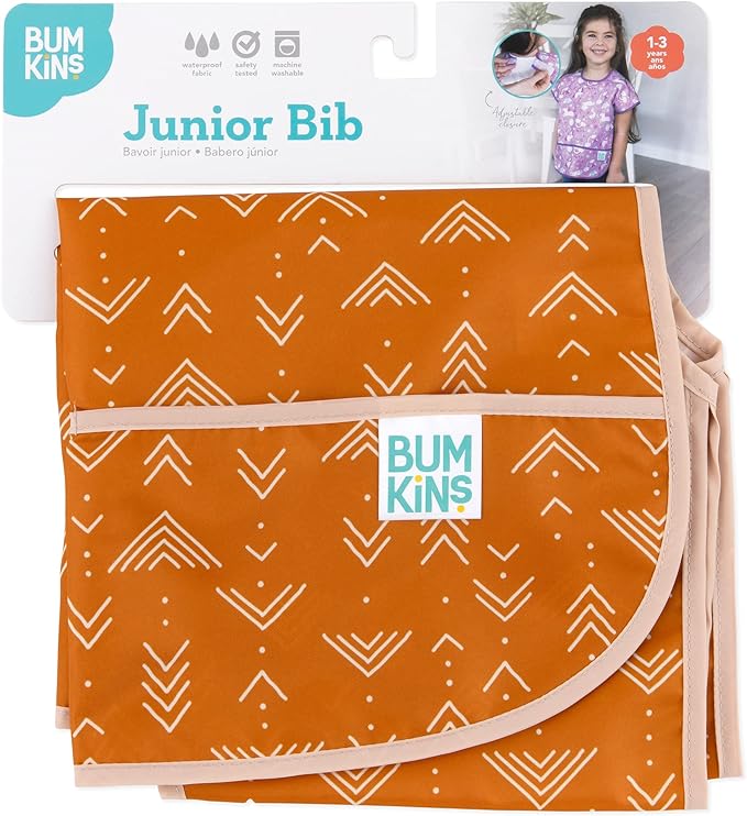 Bumkins Bibs - Toddler Bibs, Waterproof, Large for 1-3 Years, Short Sleeve-CubbioJoy