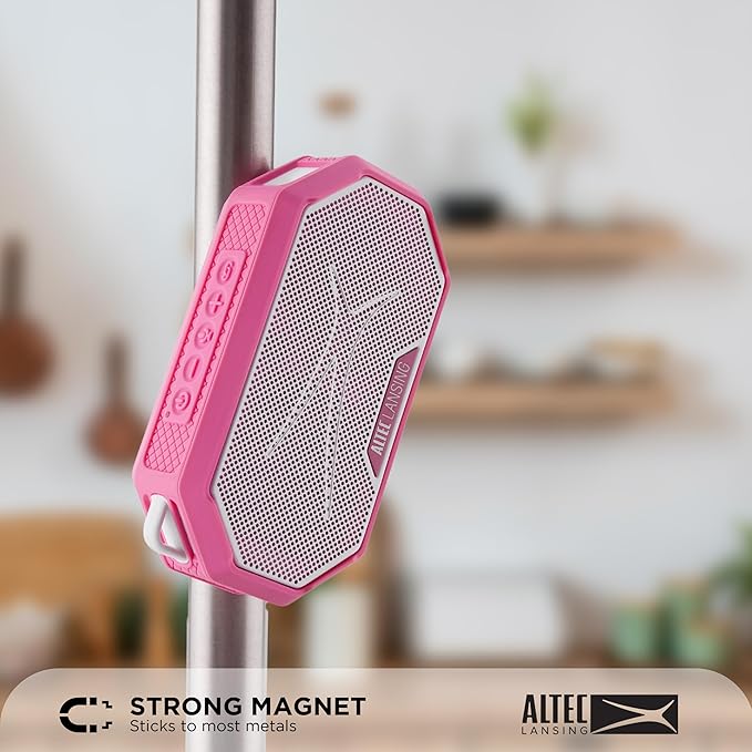 Altec Lansing Portable Bluetooth Speaker HYDRAMINI 2.0, IP67 Waterproof, Portable Speaker, 12h Playtime, Wireless Pairing, USB-C Quick Charge, Magnetic Bluetooth, Voice Assistant Integration-CubbioJoy