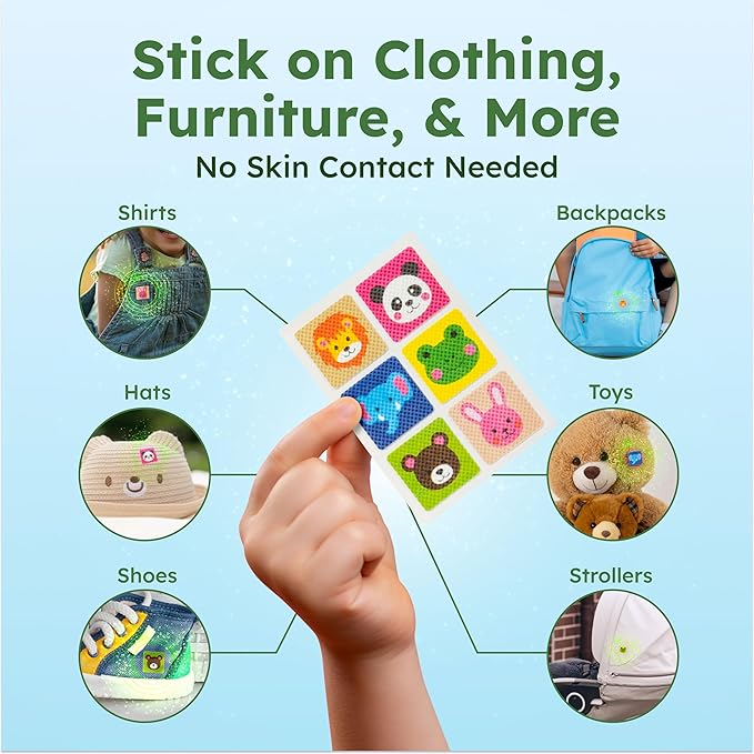 BugMD Squito Stickers Mosquito Repellent Patch Stickers for Kids (234 Patches), Safe & Effective Insect Repellent Patches for Toddlers, Kids, Camping, Beach & Outdoor Essentials-CubbioJoy